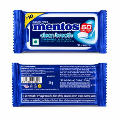 Mentos Clean Breath Sugar Free Lozenges –Pocket-Friendly Pack Net Weight: 3.6 g